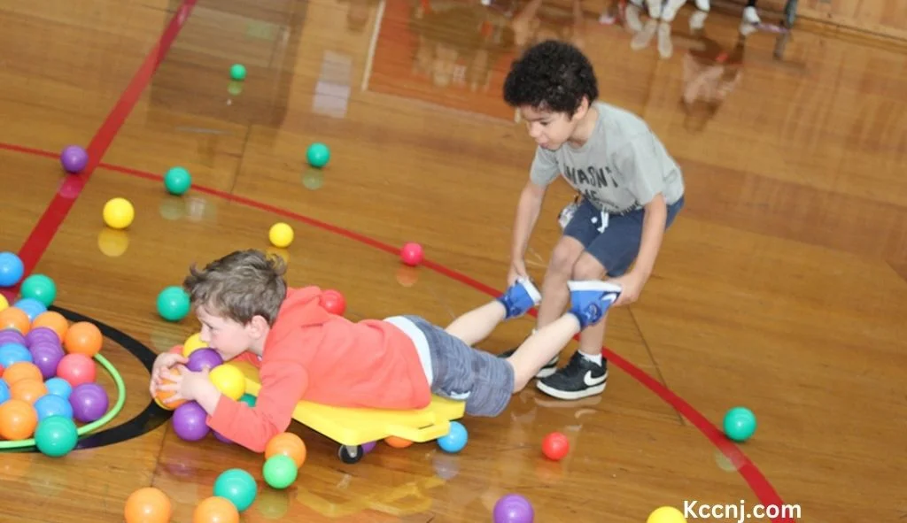 Kids playing Hungry Hippo Christmas Game