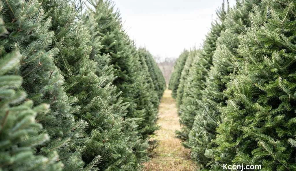 Real Christmas trees farm