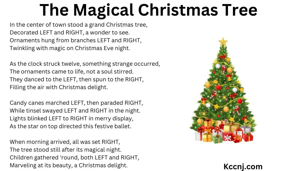 The Magical Christmas Tree poem