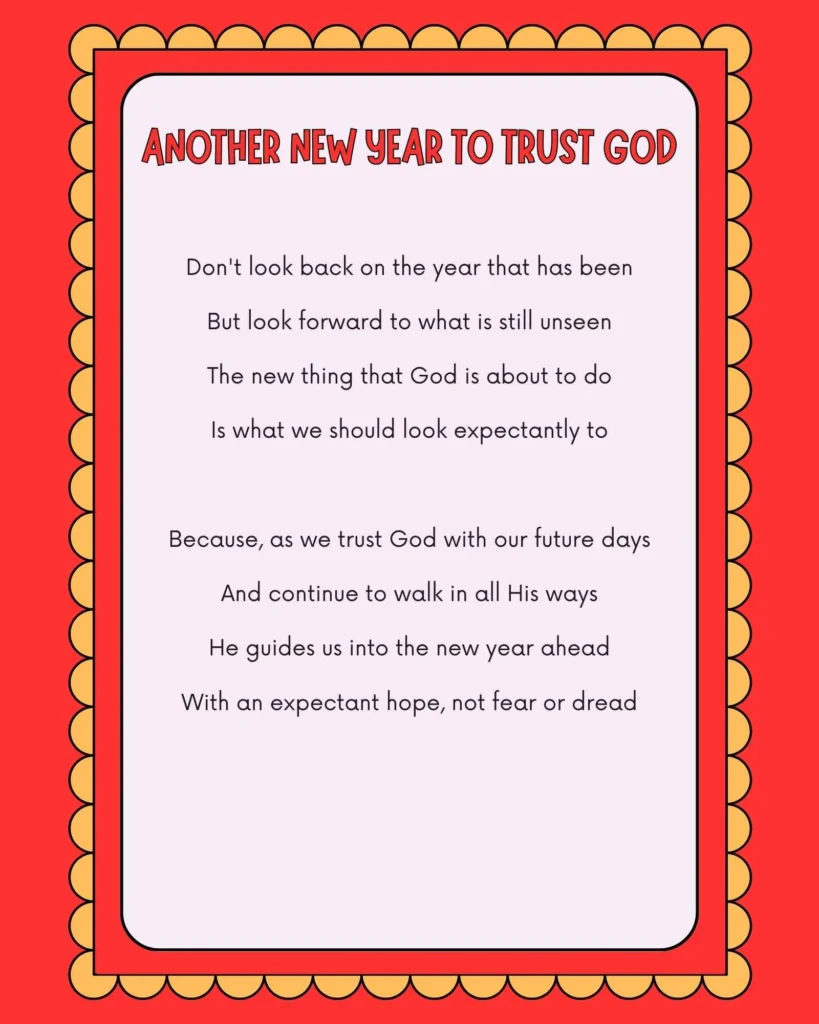 Another New Year to Trust God