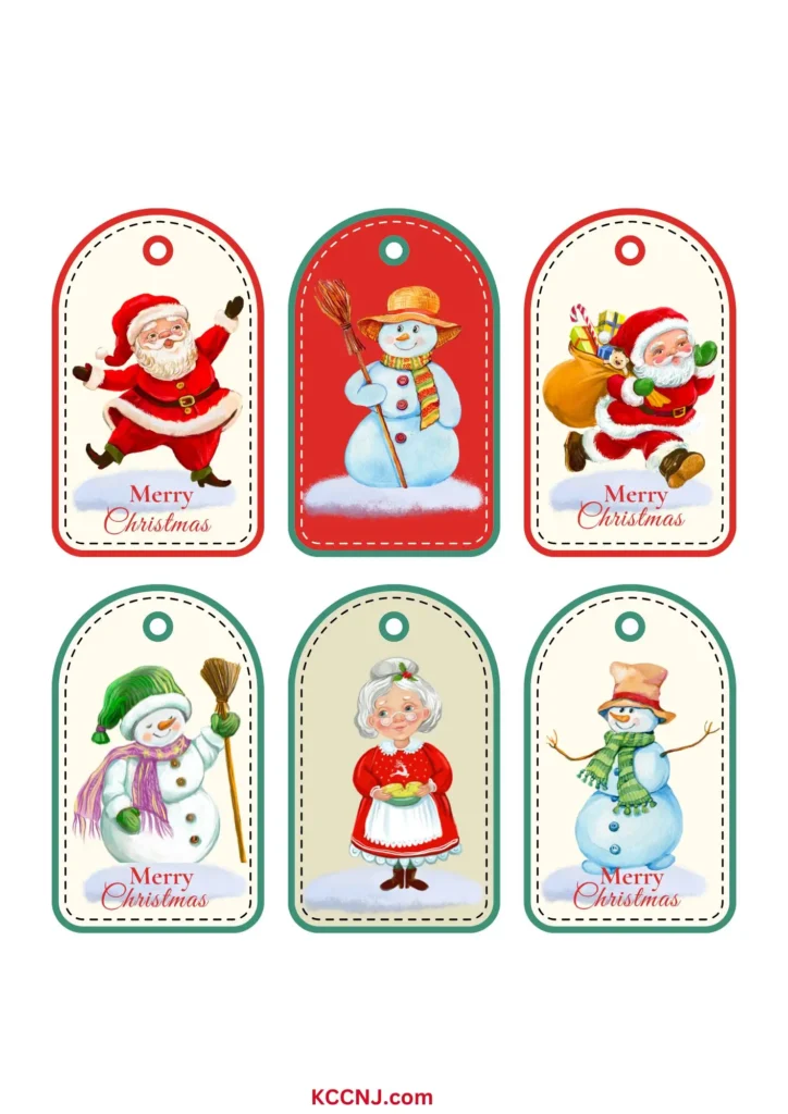 Christmas Characters gift tags