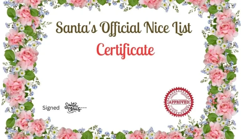 Santa’s Nice List Certificate: 7 Free Printable Templates