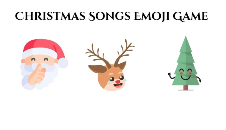 Emoji Christmas Songs (Free Printable Puzzle Game)