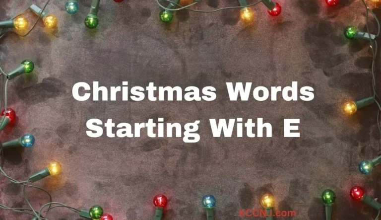 Christmas Words Starting With E