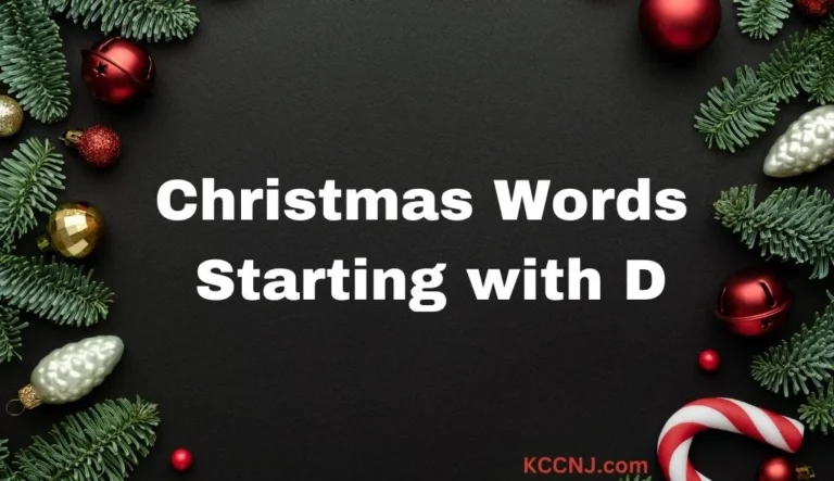 Christmas Words Starting with D