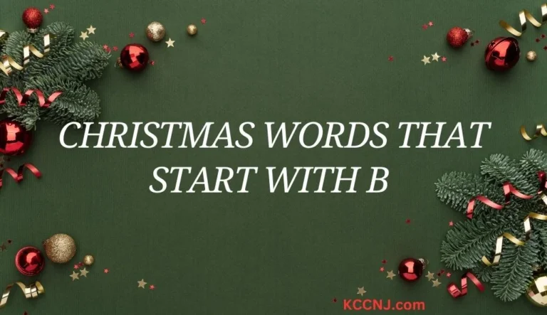 Christmas words that start with B