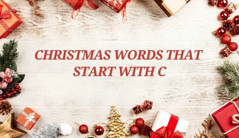 Christmas words that start with C