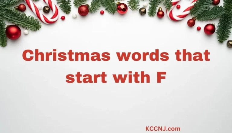 Christmas words that start with f