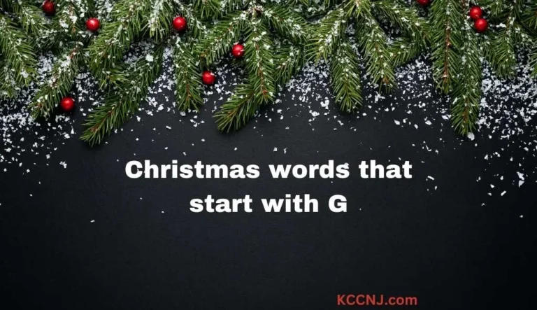 Christmas words that start with g