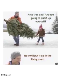 Dad Christmas tree meme