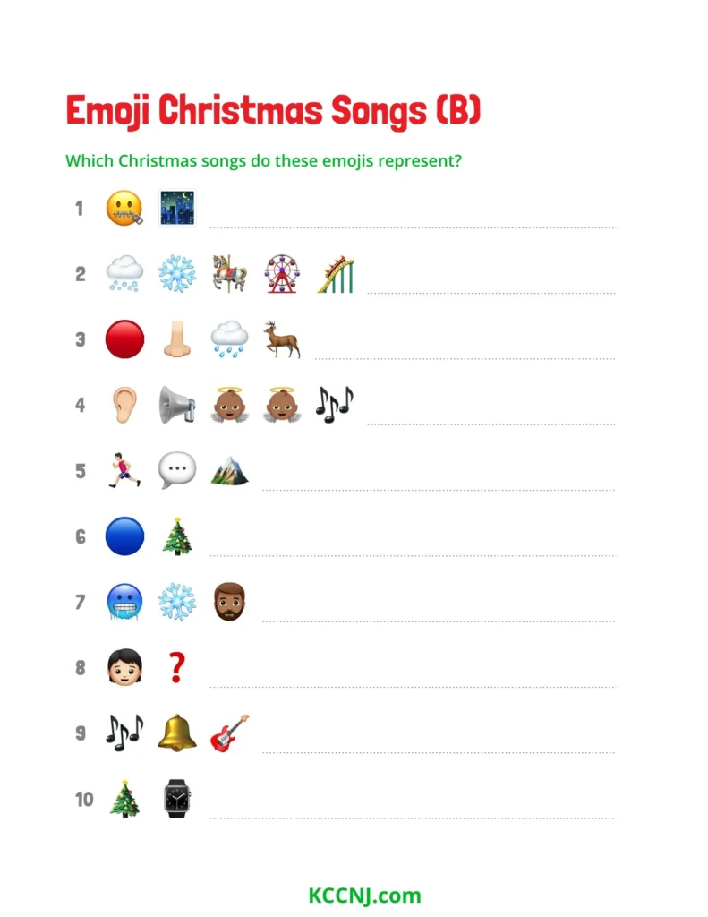 Emoji Christmas Songs game part 2