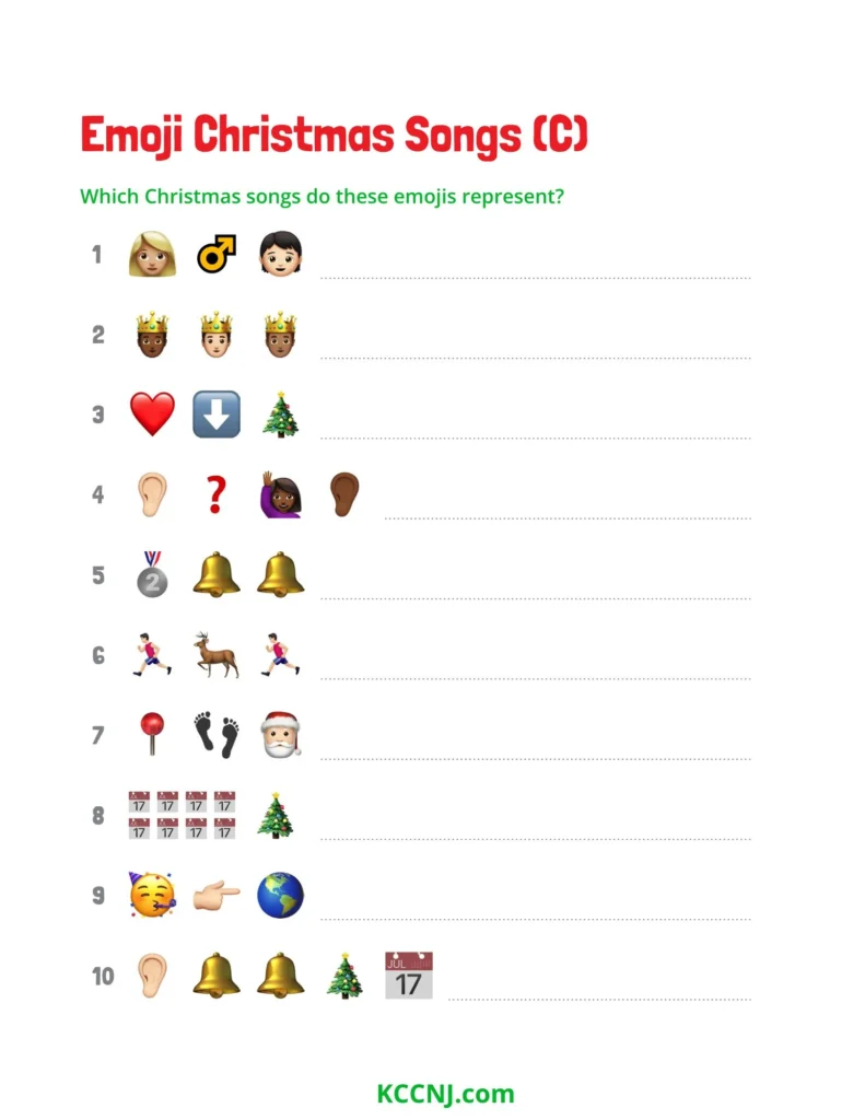 Emoji Christmas Songs game part 3