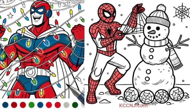 10 SpiderMan Christmas Coloring Pages: Free Printables