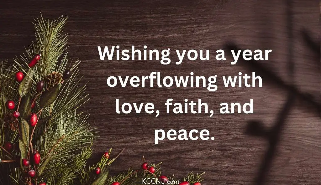 Happy new year Christian Blessings for the New Year