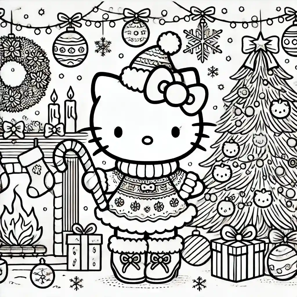 Hello Kitty's Christmas Eve Preparations