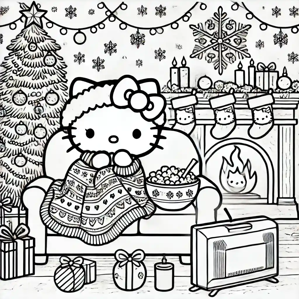 Hello Kitty's Christmas Movie Marathon