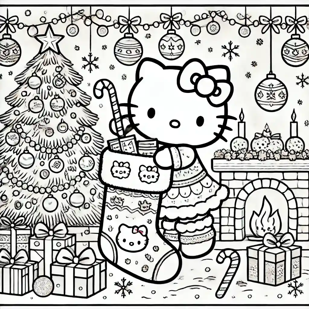 Hello Kitty's Christmas Stocking Stuffing