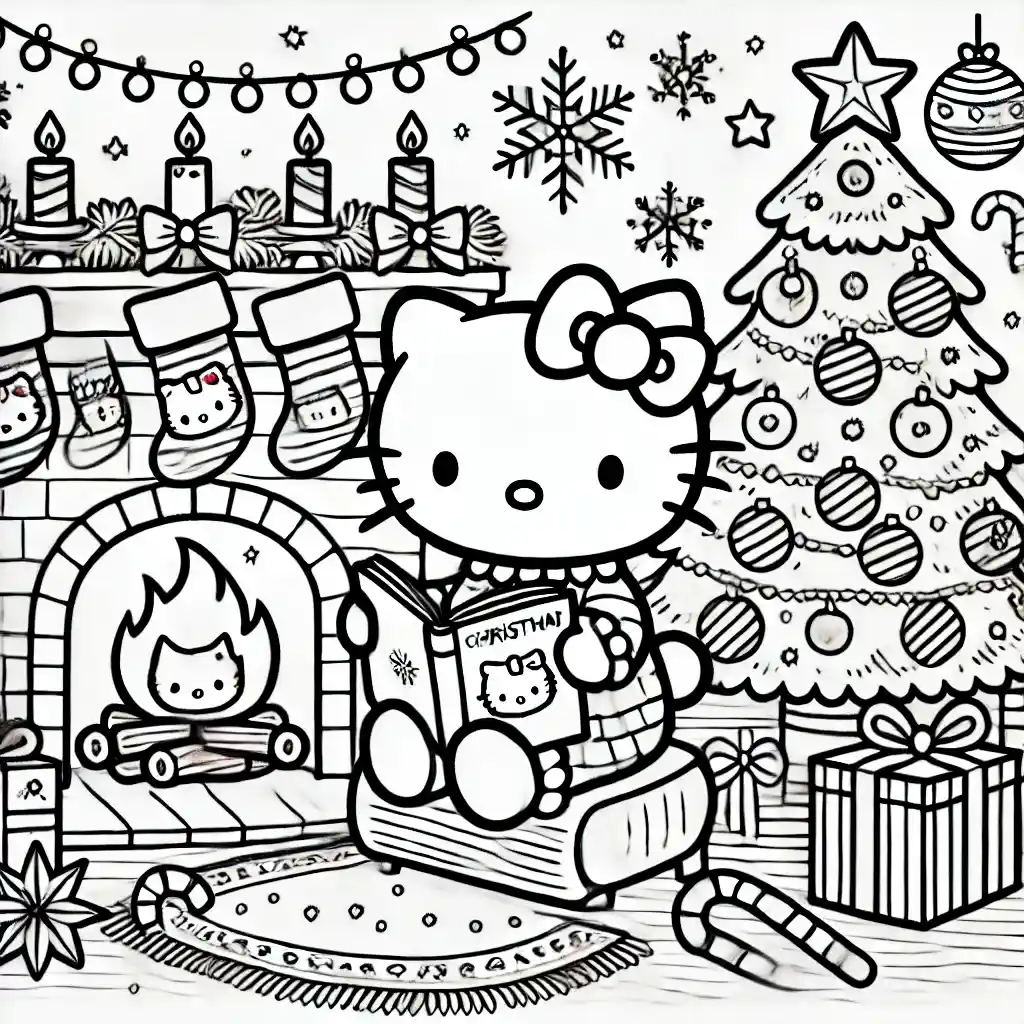 Hello Kitty's Cozy Fireplace Story Time