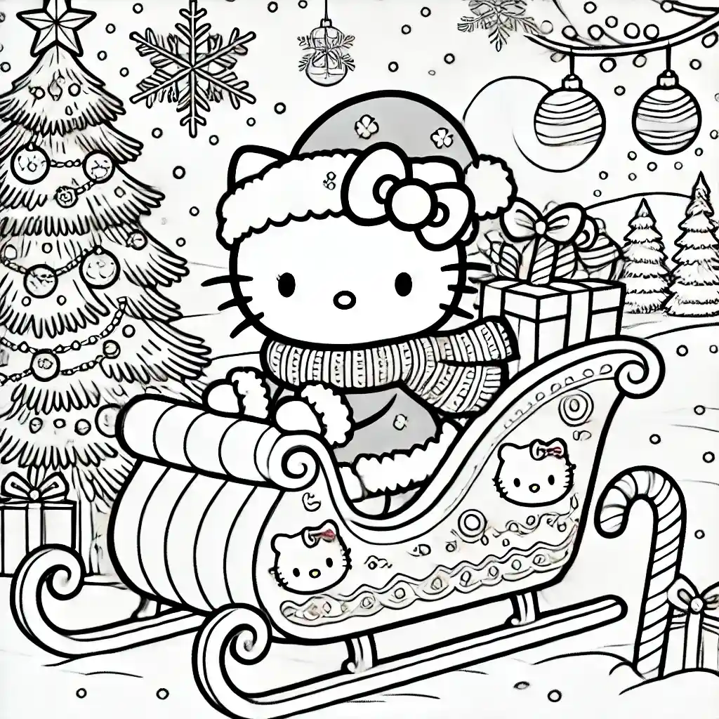 Hello Kitty's Festive Sleigh Ride