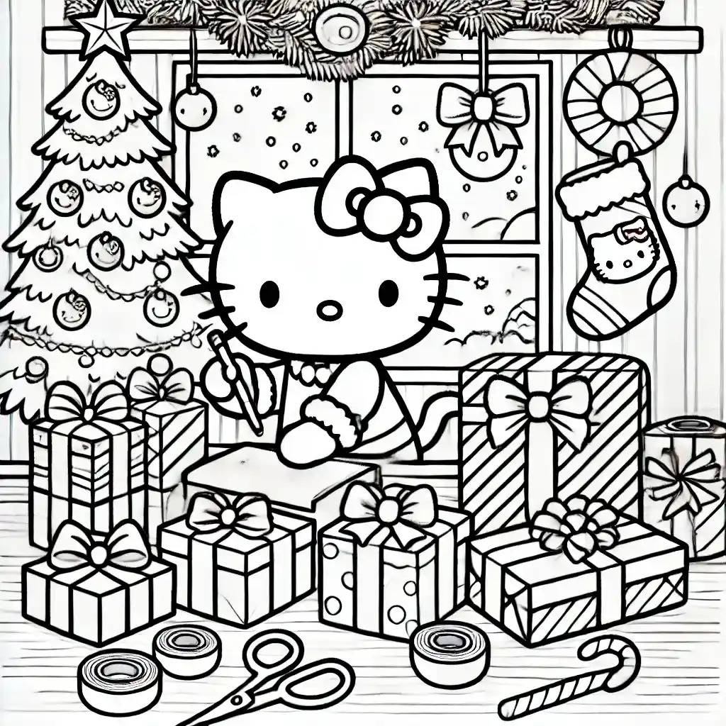 Hello Kitty's Gift Wrapping Station