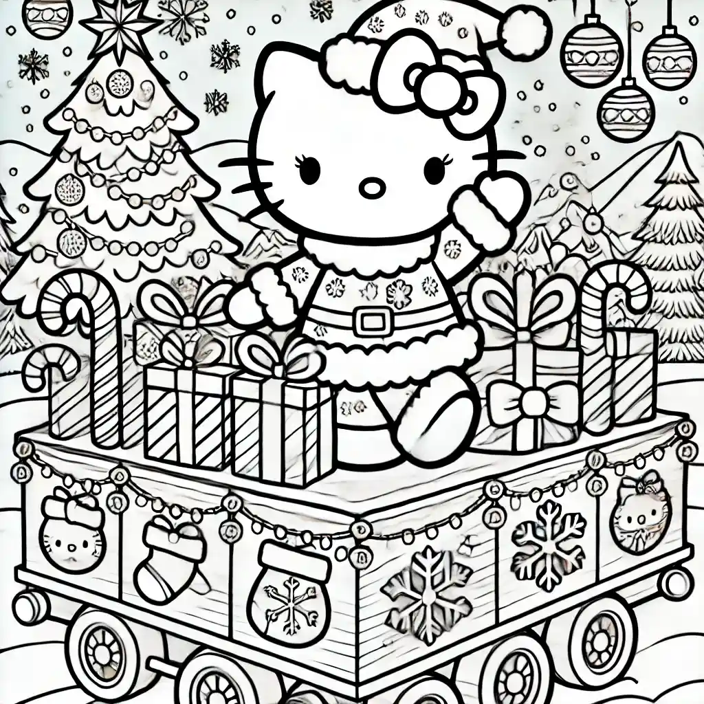 Hello Kitty's Holiday Parade Float