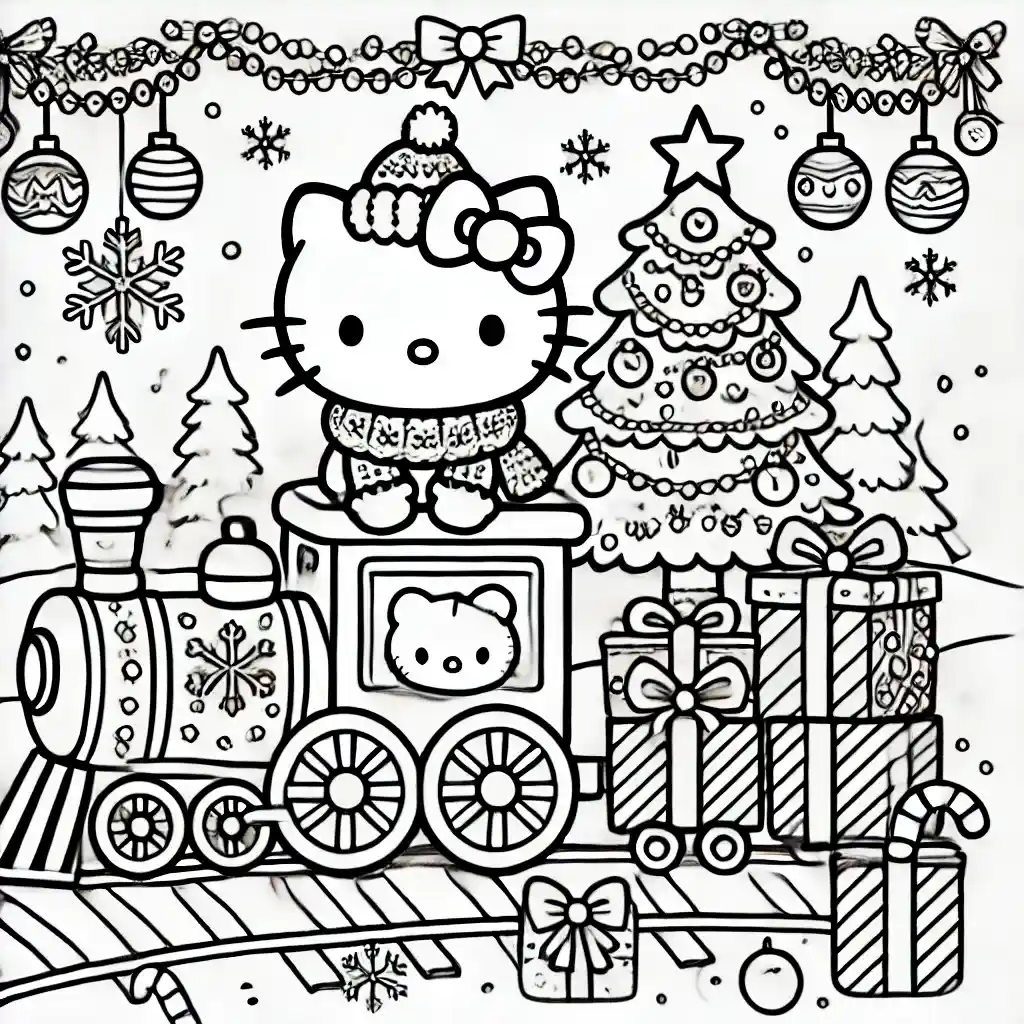 Hello Kitty's Holiday Train Ride