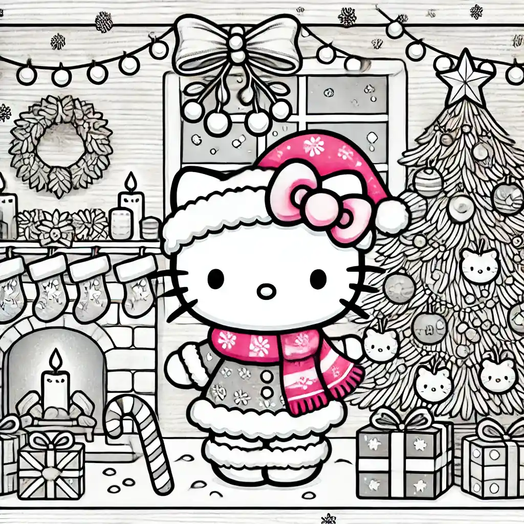 Hello Kitty's Mistletoe Mischief