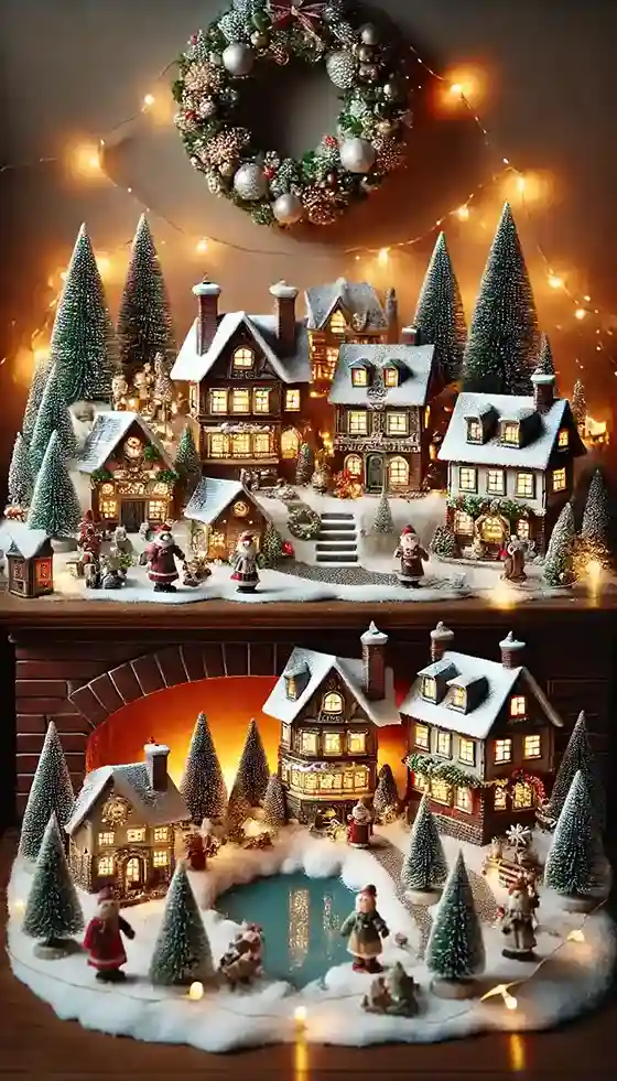 Mantel Miniature Town