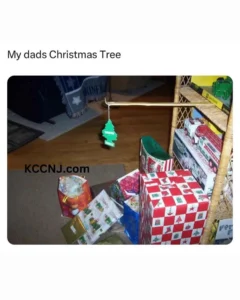 My dad Christmas tree meme