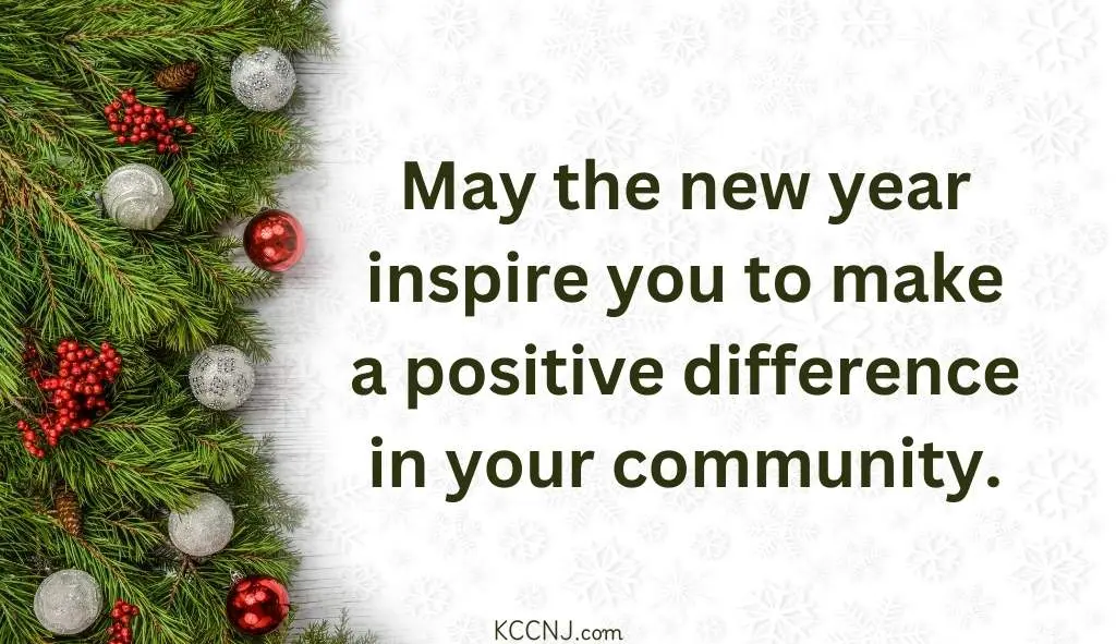 New year Christian Wishes for Community and Social Impact