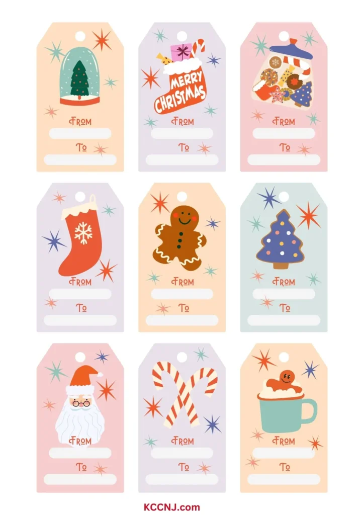 Playful Christmas Gift Tag