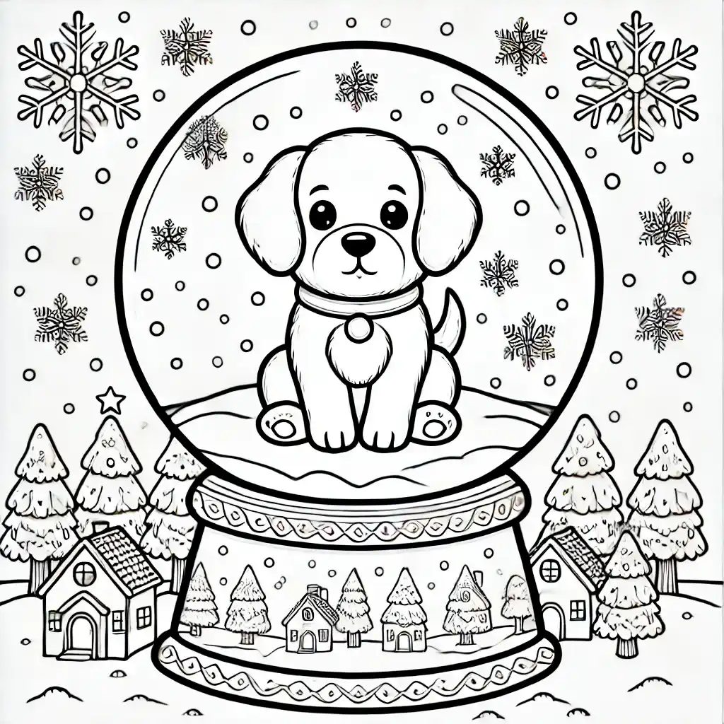 Puppy in a Snow Globe