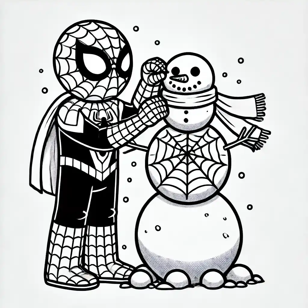 Spider-Man in the Snow