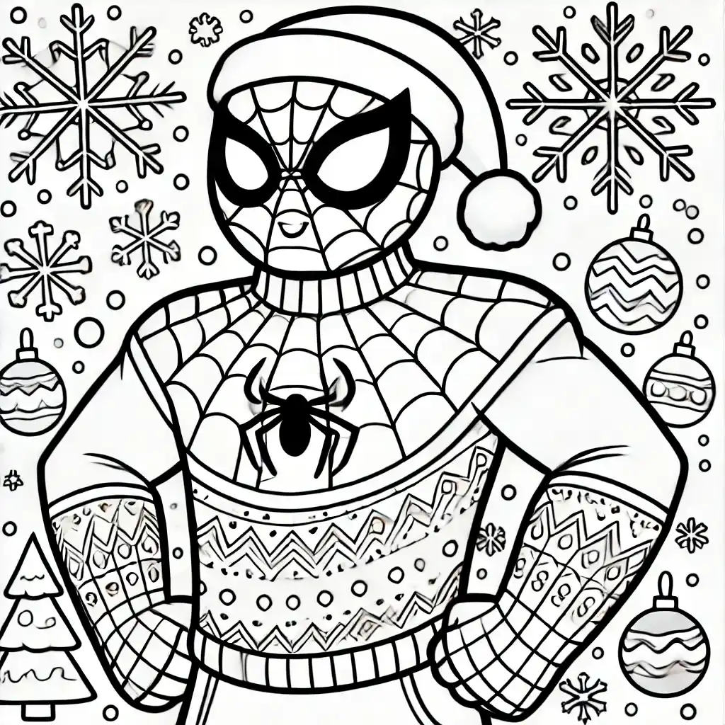 SpiderMan in Christmas Sweater