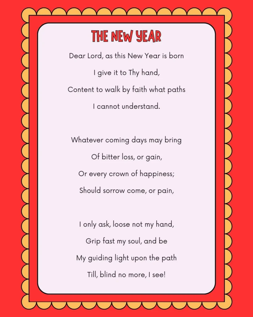 3. "The New Year" by Martha Snell Nicholson