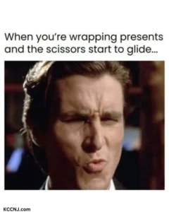 Wrapping christmas presents meme