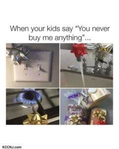 You never buy me anything meme