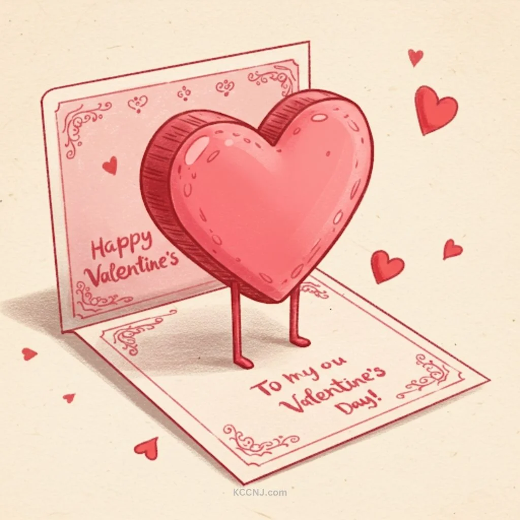 3D Heart card