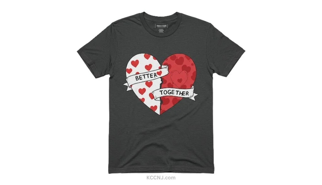 "Better Together" split design shirts