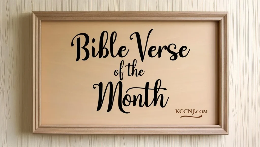 Bible Verse of the Month