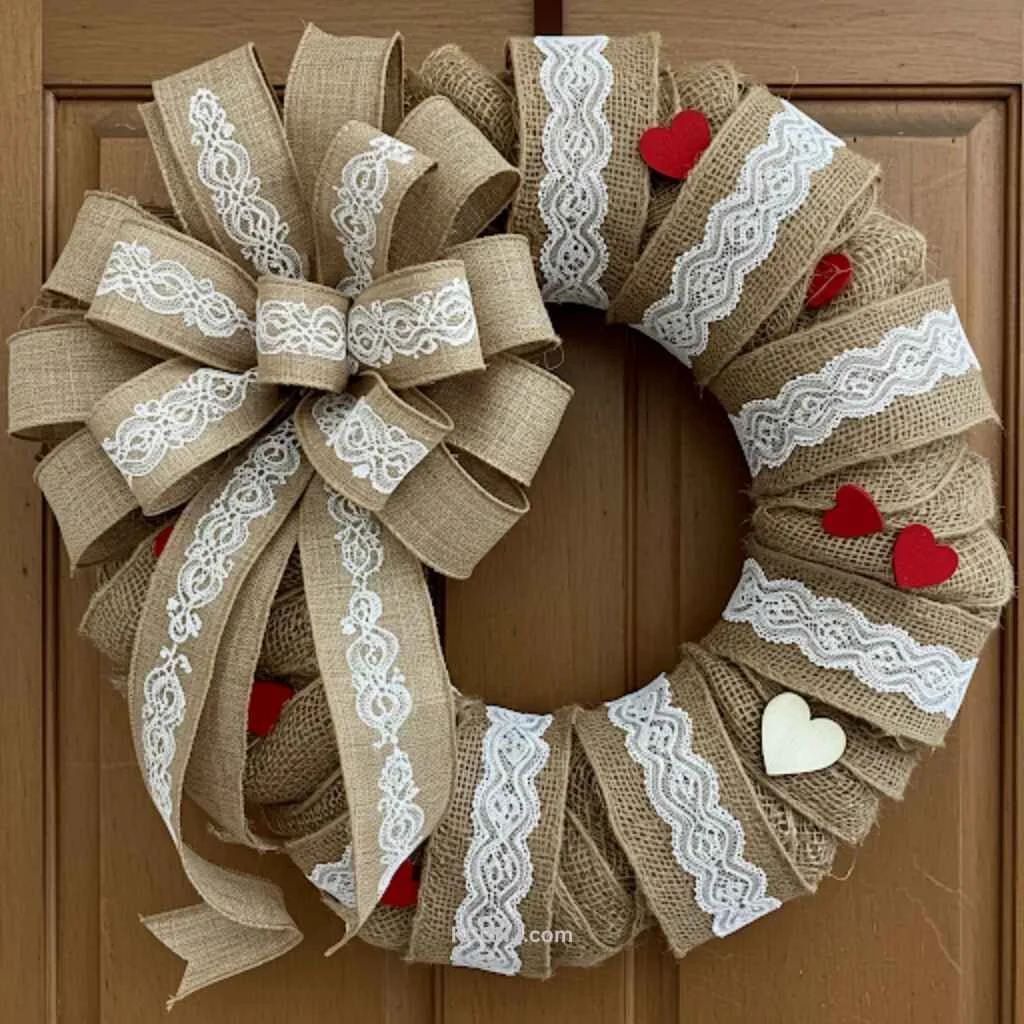 Burlap and Lace Wreath