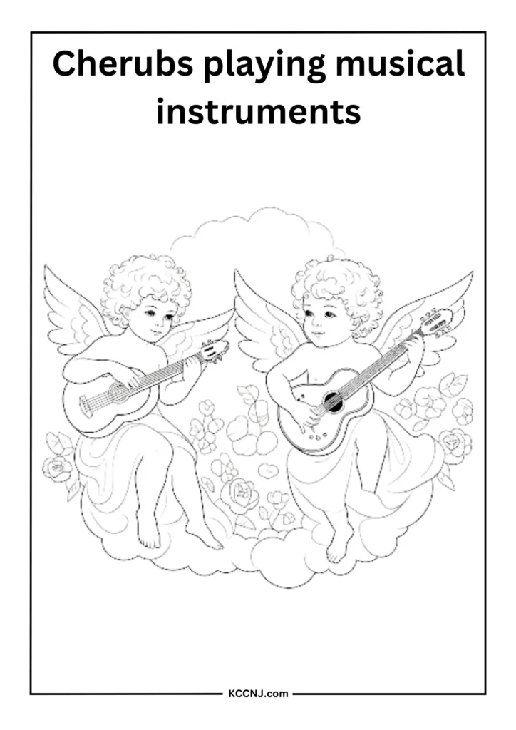 Cherubs Playing Musical Instruments