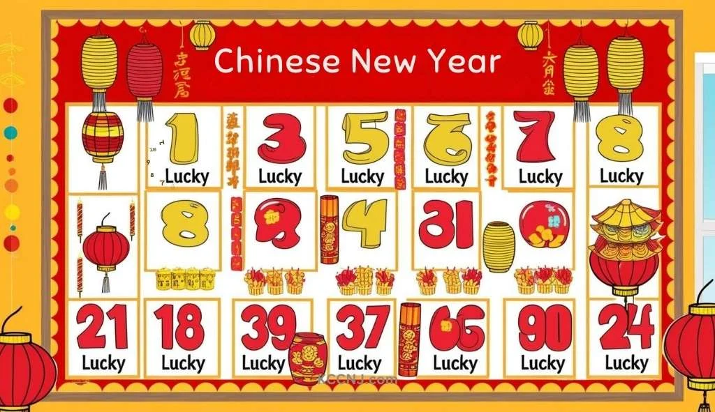 Chinese Lucky and Unlucky Numbers class board