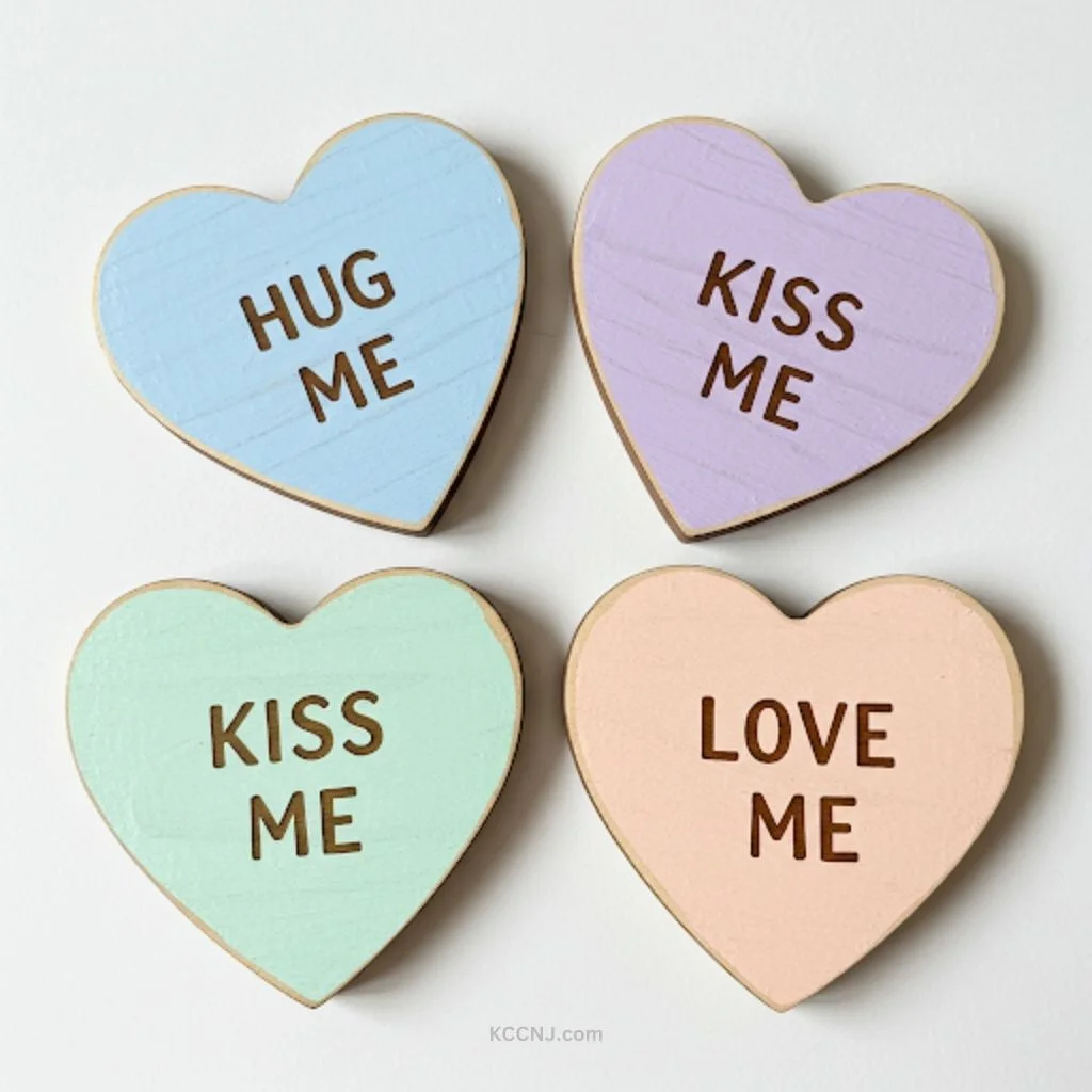 Conversation Heart Coasters