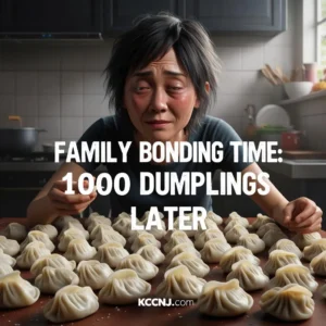 Family bonding time 1000 dumplings later