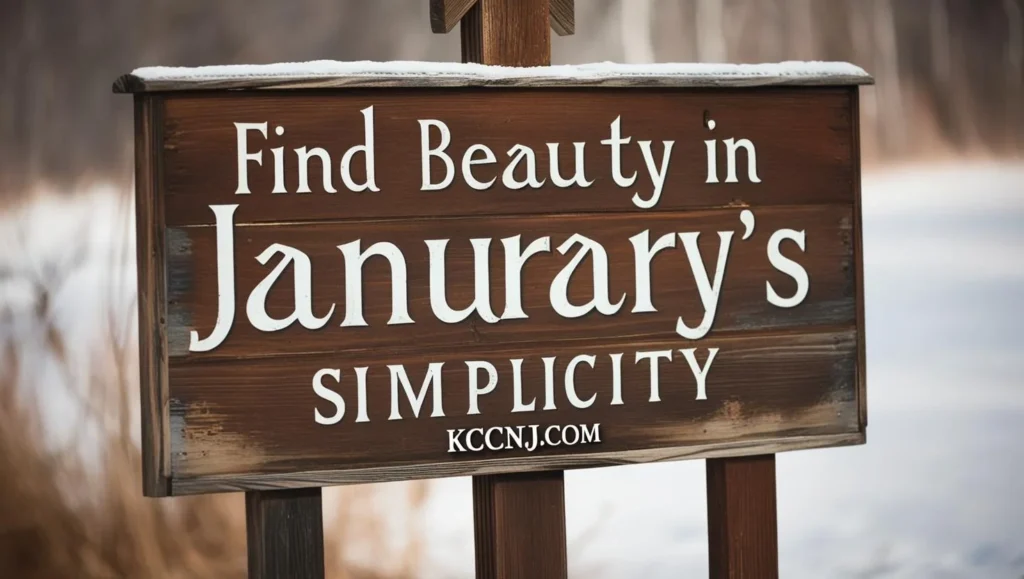 Find Beauty in January's Simplicity