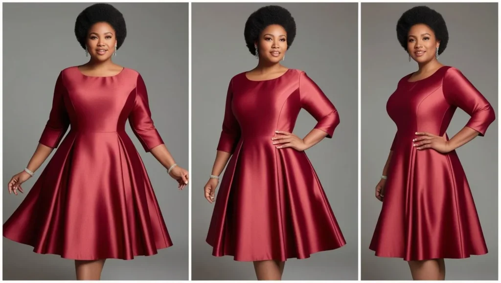 Fit and Flare Dress with a Sweetheart Neckline