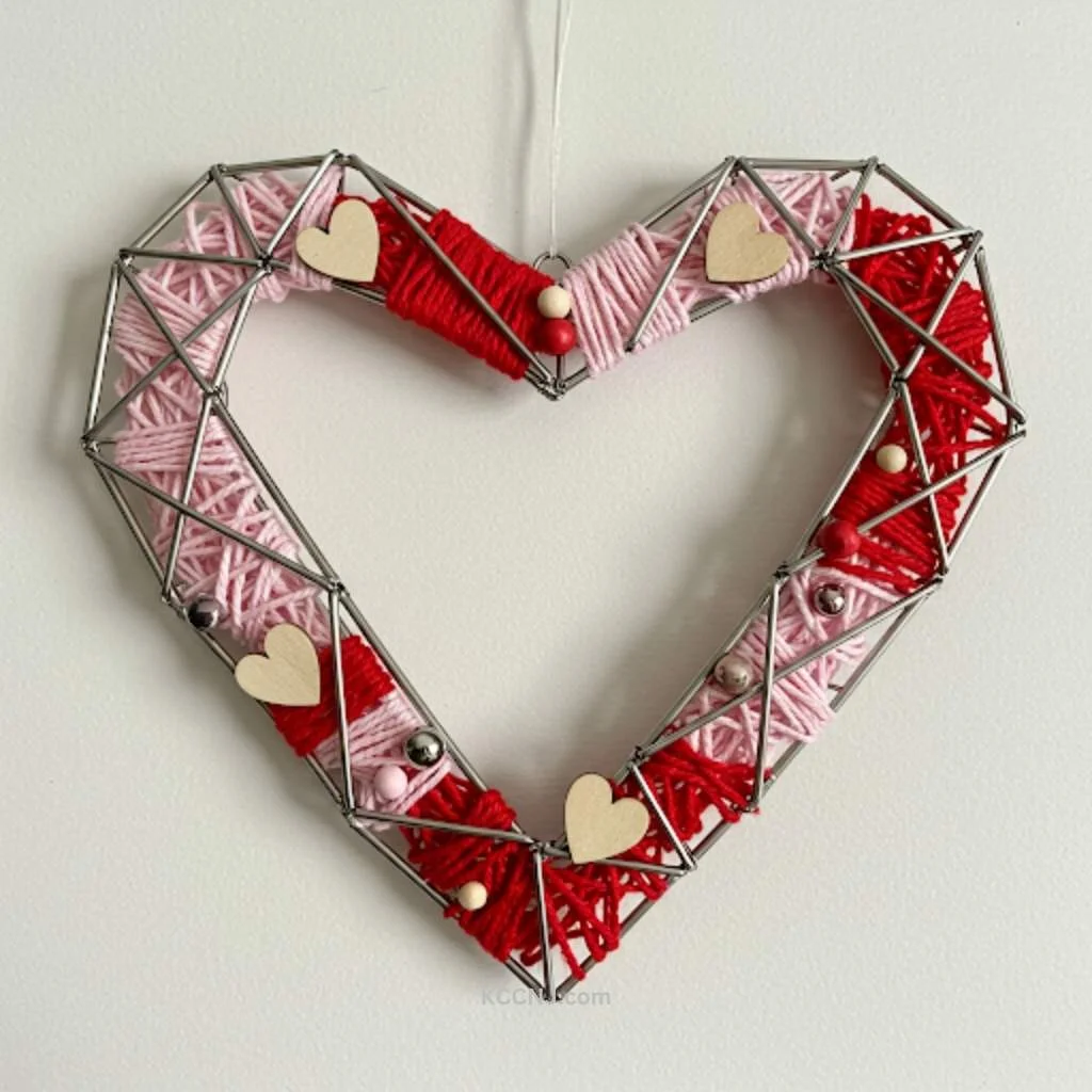 Geometric Heart Wreath