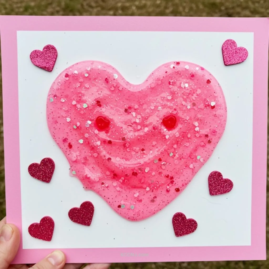 Glittery Pink Slime Sign