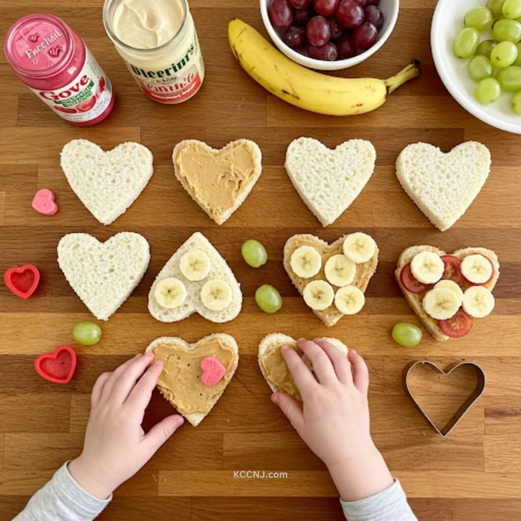 Heart-Shaped Sandwiches